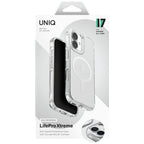 Uniq LifePro Xtreme MagClick dėklas iPhone 17 – skaidrus, blizgus
