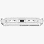 Uniq MagClick dėklas iPhone 17 Pro – skaidrus, blizgus