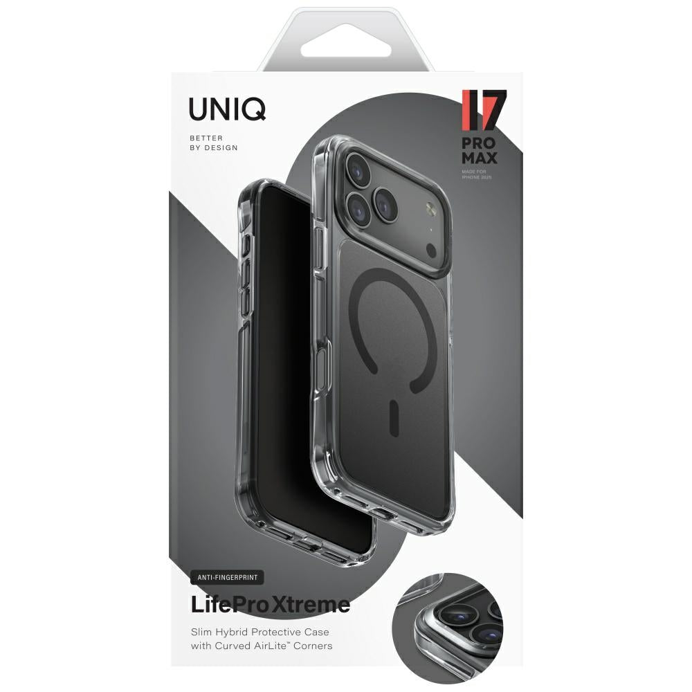 Uniq LifePro Xtreme Magclick dėklas iPhone 17 Pro Max – juodas