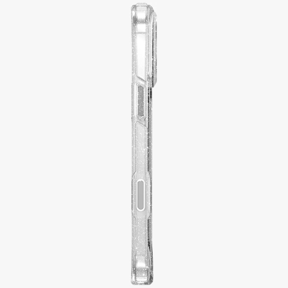 Uniq MagClick dėklas iPhone 17 Pro Max – skaidrus, su blizgučiais