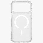 Uniq MagClick dėklas iPhone 17 Pro Max – skaidrus, su blizgučiais