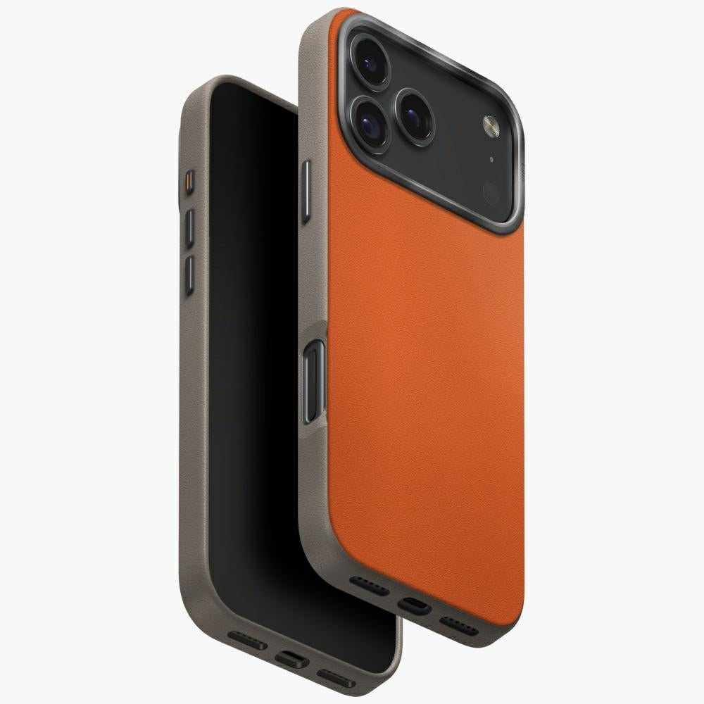 UNIQ Lyden DS MagClick dėklas iPhone 17 Pro Max – oranž./pilkas