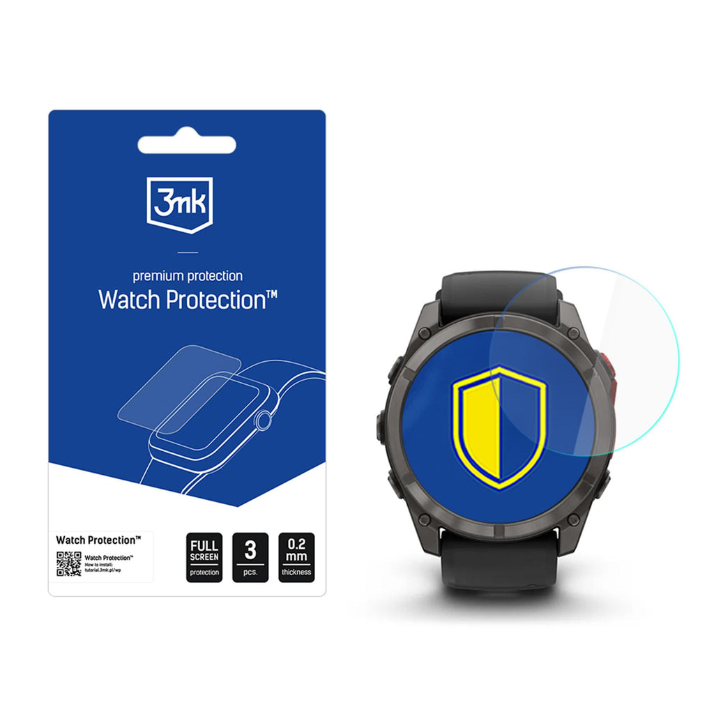 3mk Watch Protection ARC Smartwatch ekrano apsauga, skirta Garmin Fenix ​​​​8 Pro 51 mm (Amoled, MicroLED) -- Cell phone...