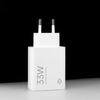 Xiaomi MDY-16-EF 1xUSB-A 33W sieninis įkroviklis su 3A USB-C laidu - baltas