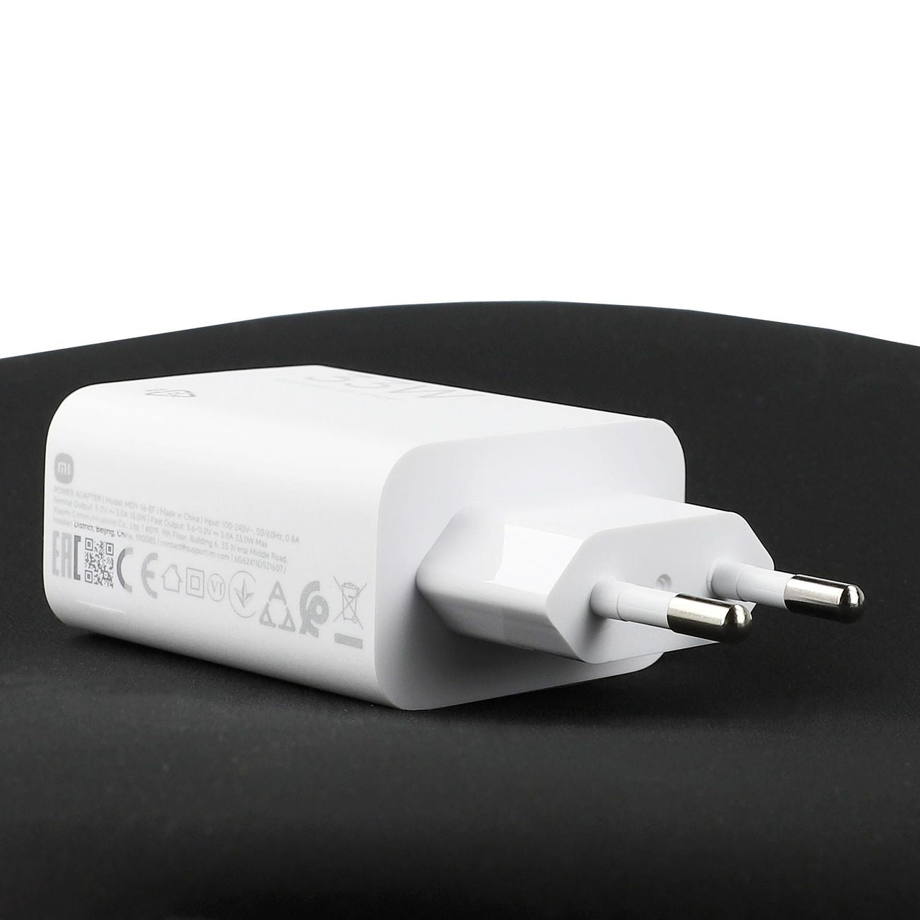 Xiaomi MDY-16-EF 1xUSB-A 33W sieninis įkroviklis su 3A USB-C laidu - baltas