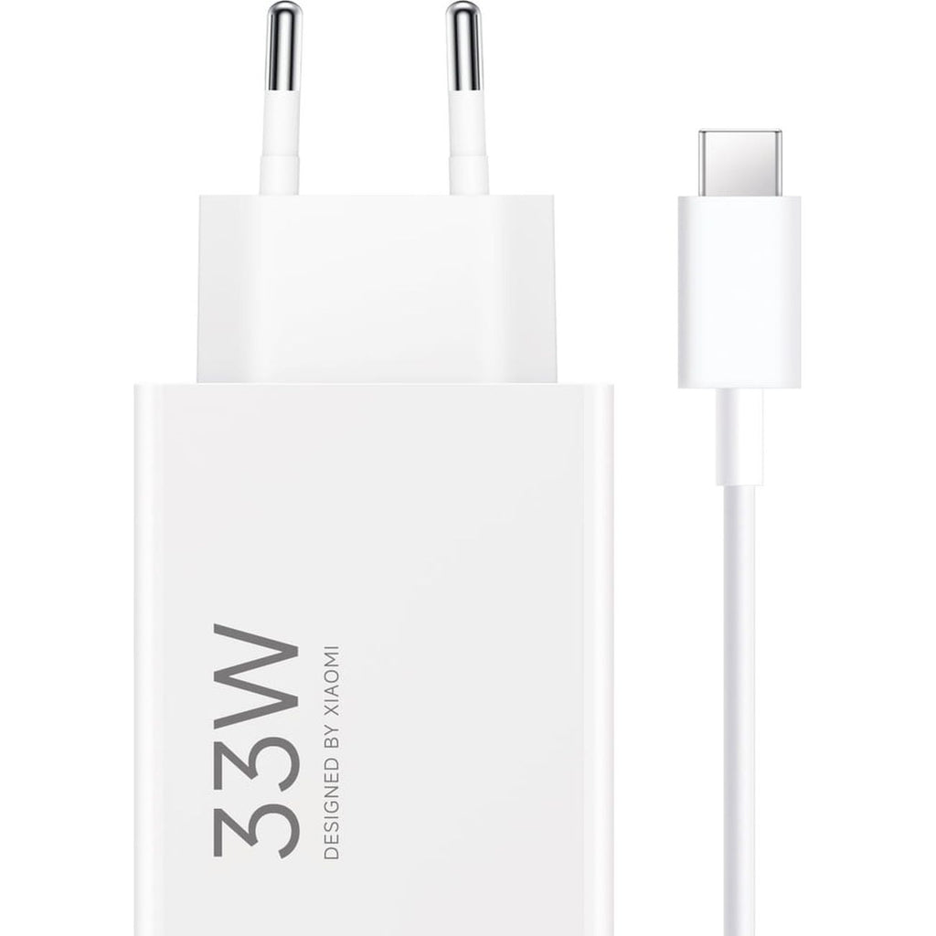 Xiaomi MDY-16-EF 1xUSB-A 33W sieninis įkroviklis su 3A USB-C laidu - baltas