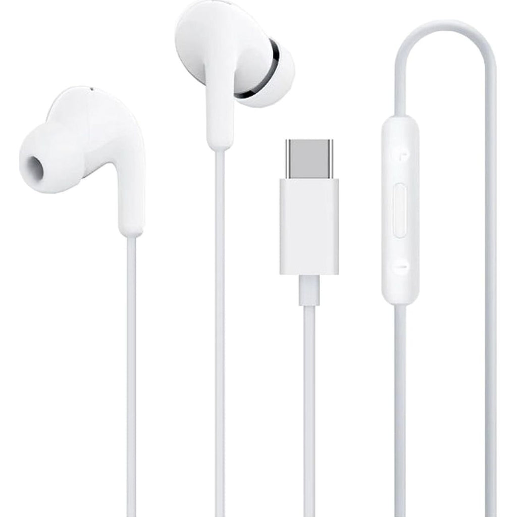 „Xiaomi BHR8931GL“ į ausis įdedamos laidinės ausinės USB-C su nuotolinio valdymo pultu – balta
