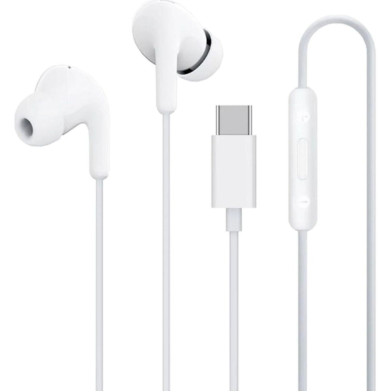 „Xiaomi BHR8931GL“ į ausis įdedamos laidinės ausinės USB-C su nuotolinio valdymo pultu – balta