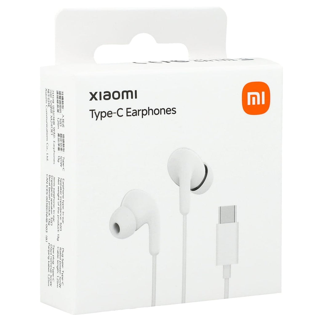 „Xiaomi BHR8931GL“ į ausis įdedamos laidinės ausinės USB-C su nuotolinio valdymo pultu – balta