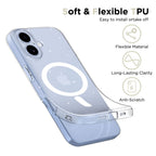 Tech-Protect FlexAir MagSafe dėklas iPhone 17 – skaidrus su blizgučiais -- iPhone 17