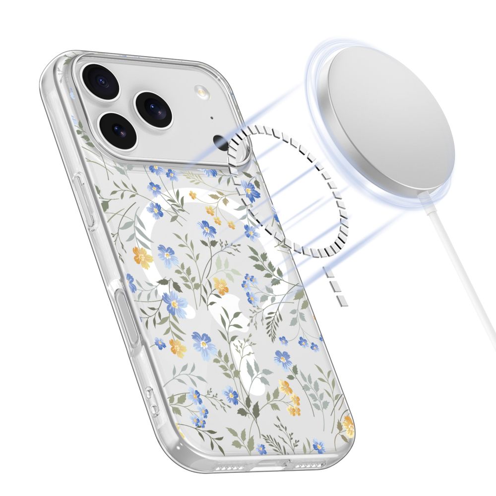 Tech-Protect FlexAir MagSafe dėklas iPhone 17 Pro – gėlės -- iPhone 17 Pro
