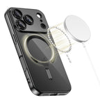Tech-Protect MagSafe dėklas iPhone 17 Pro – skaidrus, juodas rėmelis -- iPhone 17 Pro