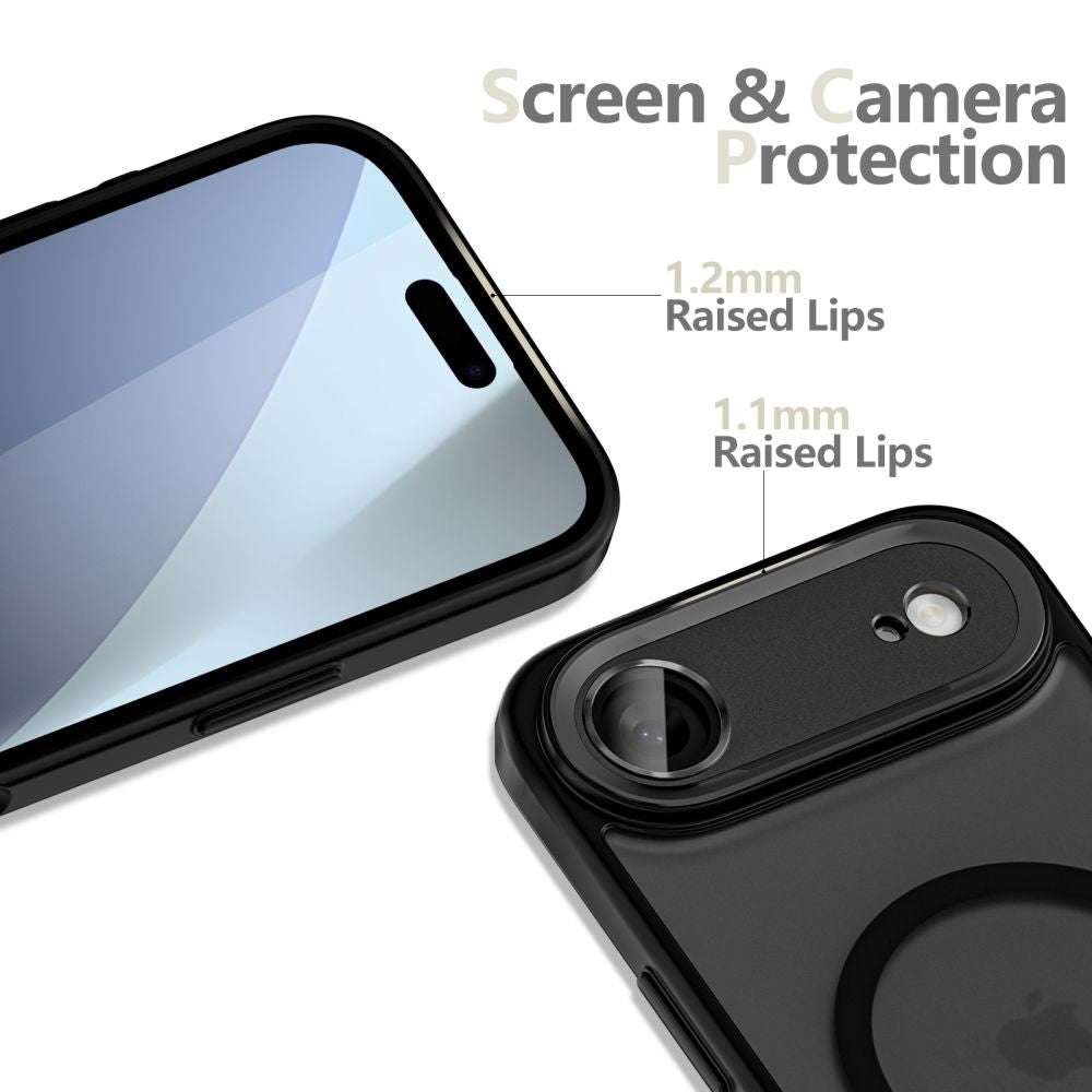 Tech-Protect MagCam MagSafe dėklas iPhone 17 Air – matinis juodas -- iPhone 17 Air