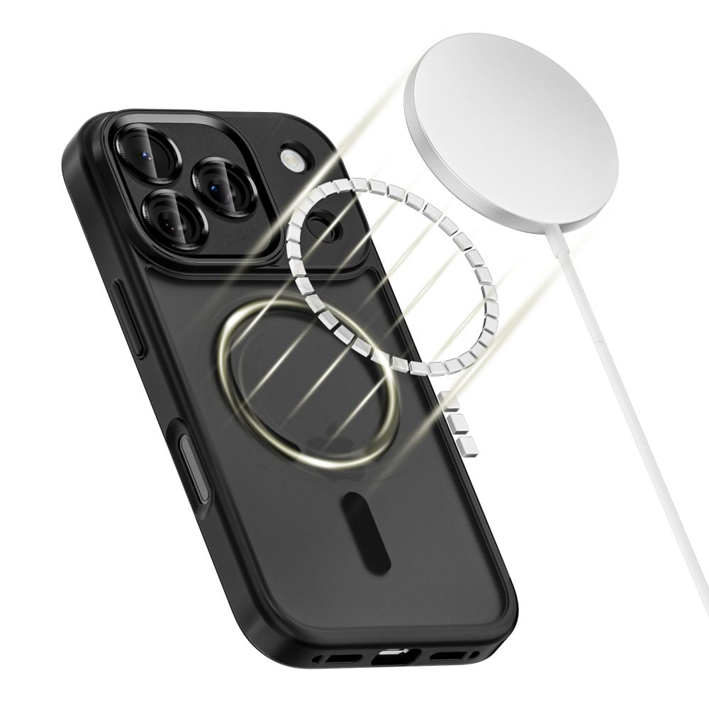 Tech-Protect MagCam MagSafe dėklas iPhone 17 Pro – matinės juodos spalvos -- iPhone 17 Pro