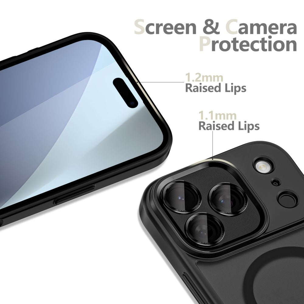 Tech-Protect MagCam MagSafe dėklas iPhone 17 Pro Max – matinis juodas -- iPhone 17 Pro Max