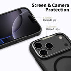Tech-Protect MagEdge MagSafe dėklas iPhone 17 Pro – juodas matinis -- iPhone 17 Pro