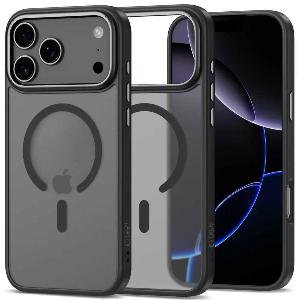 Tech-Protect MagEdge MagSafe dėklas iPhone 17 Pro Max – juodas -- iPhone 17 Pro Max