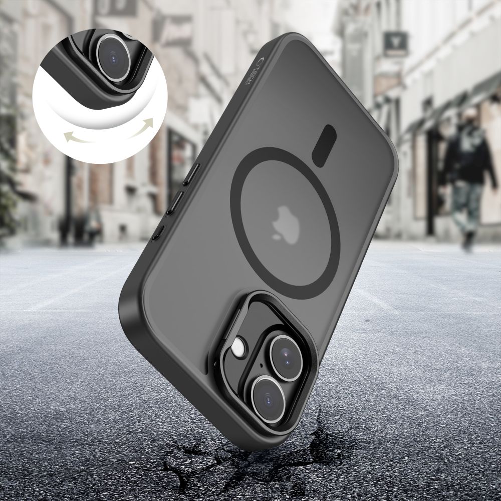 Tech-Protect MagSafe dėklas iPhone 17 – matinė juoda -- iPhone 17