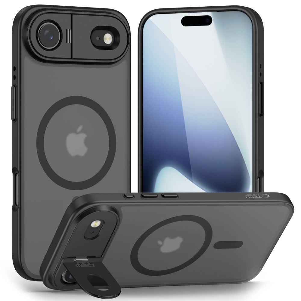 Tech-Protect MagStand MagSafe dėklas iPhone 17 Air – juodas -- iPhone 17 Air