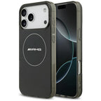 AMG Double Layer Transparent Smocked MagSafe dėklas, skirtas iPhone 17 Pro Max - Juodas -- iPhone 17 Pro Max