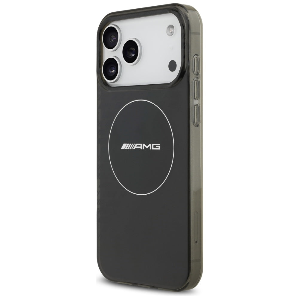 AMG Double Layer Transparent Smocked MagSafe dėklas, skirtas iPhone 17 Pro Max - Juodas -- iPhone 17 Pro Max