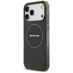 AMG Double Layer Transparent Smocked MagSafe dėklas, skirtas iPhone 17 Pro Max - Juodas -- iPhone 17 Pro Max