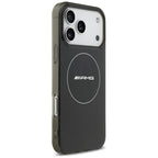 AMG Double Layer Transparent Smocked MagSafe dėklas, skirtas iPhone 17 Pro Max - Juodas -- iPhone 17 Pro Max