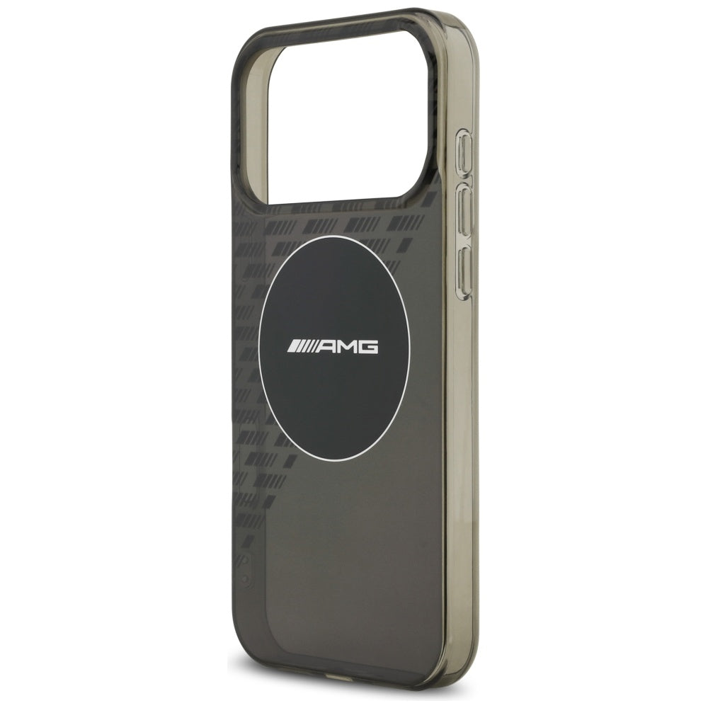 AMG Double Layer Transparent Smocked MagSafe dėklas, skirtas iPhone 17 Pro Max - Juodas -- iPhone 17 Pro Max