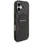 AMG Double Layer Transparent Rhombs MagSafe dėklas, skirtas iPhone 17 - Juodas ir raudonas -- iPhone 17