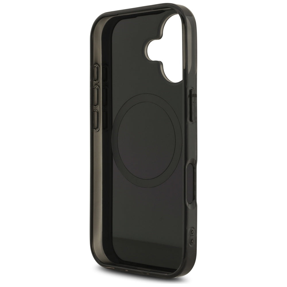 AMG Double Layer Transparent Rhombs MagSafe dėklas, skirtas iPhone 17 - Juodas ir raudonas -- iPhone 17