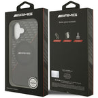 AMG Double Layer Transparent Rhombs MagSafe dėklas, skirtas iPhone 17 - Juodas ir raudonas -- iPhone 17