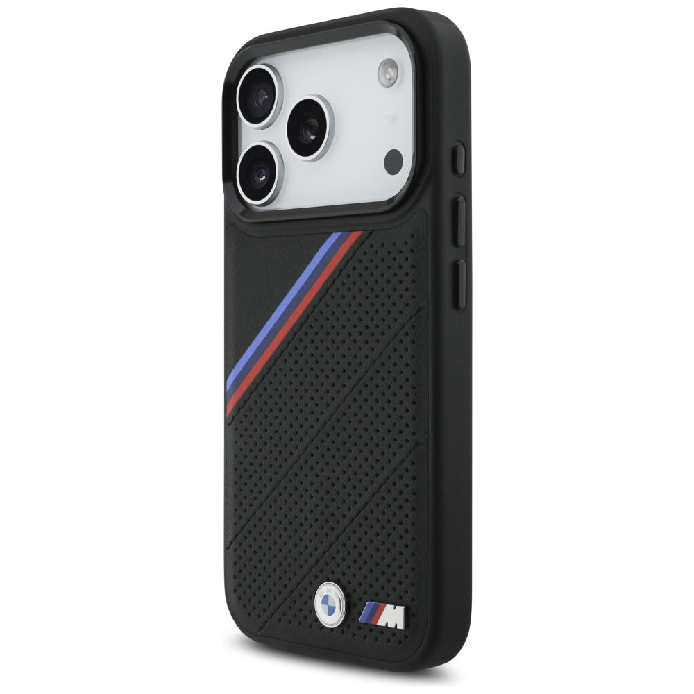 BMW M trispalvis metalinis logotipas MagSafe Dėklas, skirtas iPhone 17 Pro - Black