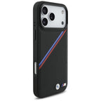 BMW M trispalvis metalinis logotipas MagSafe Dėklas, skirtas iPhone 17 Pro Max - Black