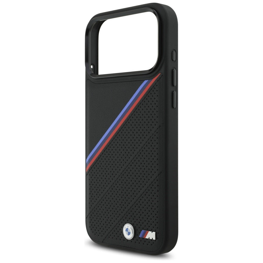 BMW M trispalvis metalinis logotipas MagSafe Dėklas, skirtas iPhone 17 Pro Max - Black