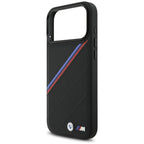 BMW M trispalvis metalinis logotipas MagSafe Dėklas, skirtas iPhone 17 Pro Max - Black