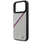 BMW M trispalvis metalinis logotipas MagSafe Dėklas, skirtas iPhone 17 Pro Max - Gray