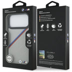BMW M trispalvis metalinis logotipas MagSafe Dėklas, skirtas iPhone 17 Pro Max - Gray