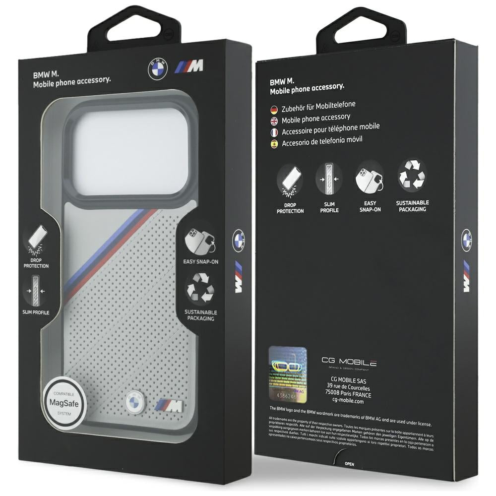 BMW MagSafe dėklas iPhone 17 Pro – pilkas