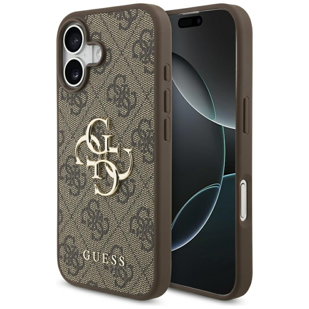 Guess 4G Big Logo dėklas iPhone 17 – rudas