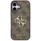 Guess 4G Big Logo dėklas iPhone 17 – rudas