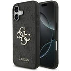 Guess 4G Big Logo dėklas iPhone 17 – juodas -- iPhone 17
