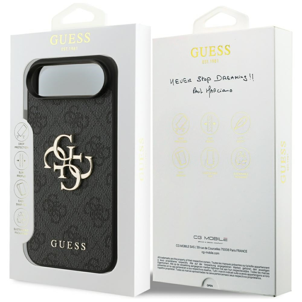 Guess 4G Didelis logotipo dėklas, skirtas iPhone 17 Air - Black
