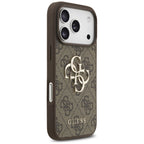 Guess 4G Big Logo dėklas iPhone 17 Pro – rudas -- iPhone 17 Pro