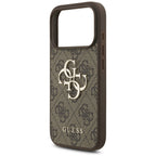 Guess 4G Big Logo dėklas iPhone 17 Pro – rudas -- iPhone 17 Pro