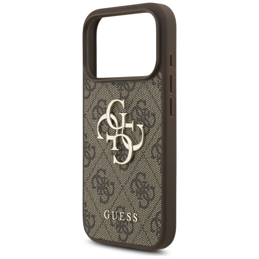 Guess 4G Big Logo dėklas iPhone 17 Pro – rudas -- iPhone 17 Pro