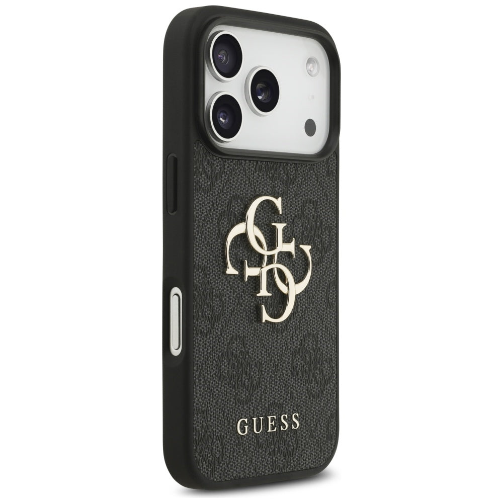Guess 4G Big Logo dėklas iPhone 17 Pro – juodas