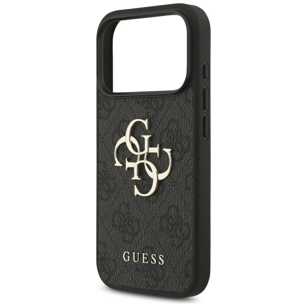 Guess 4G Big Logo dėklas iPhone 17 Pro – juodas