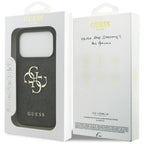 Guess 4G Big Logo dėklas iPhone 17 Pro – juodas
