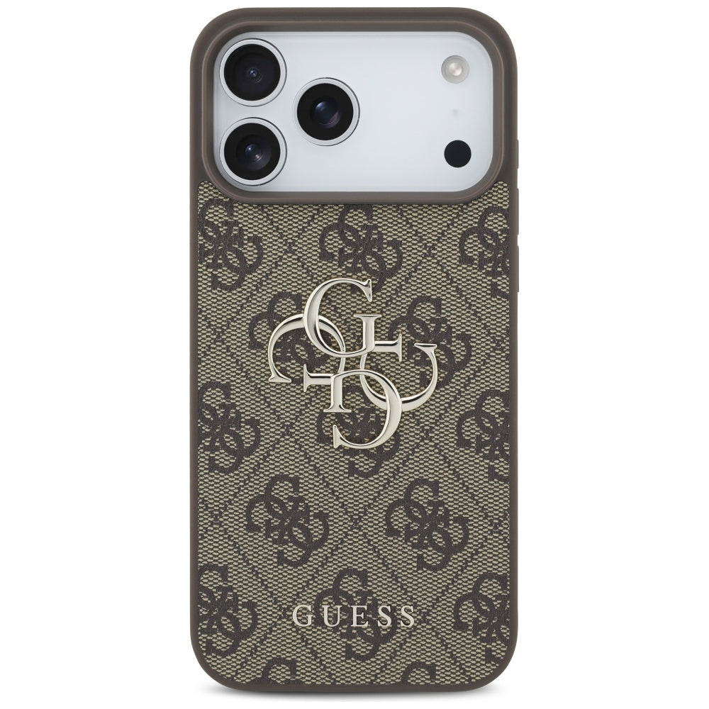 Guess 4G Big Logo dėklas iPhone 17 Pro Max - Rudas -- iPhone 17 Pro Max