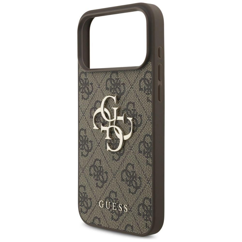 Guess 4G Big Logo dėklas iPhone 17 Pro Max - Rudas -- iPhone 17 Pro Max